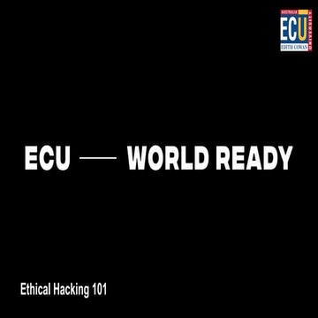 Ethical hacking 101 - Singapore RSA 2019