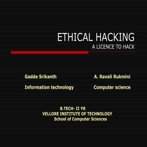 Ethical hacking a licence to hack