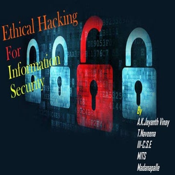 Ethical hacking for information security