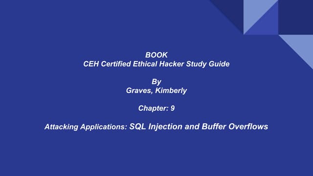 Ethical hacking (sql injection and butter overflow)