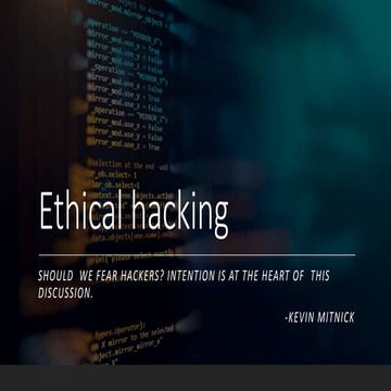 Ethical Hacking