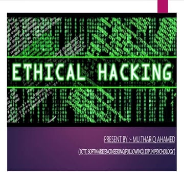 Ethical hacking BY Thariq ibnu Ubaidhullah