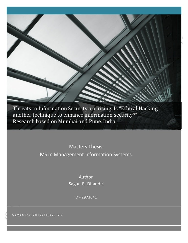 Master thesis business ethics