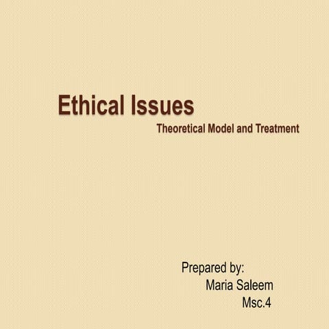 Ethical issues psychology