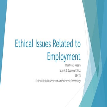 Ethical Issues Related to Employment.pptx