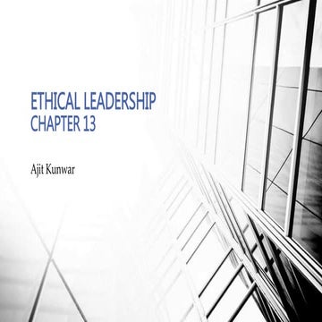 Ethical leadership