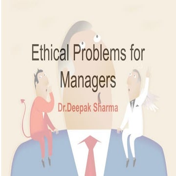 Ethical problems for Managers | PDF
