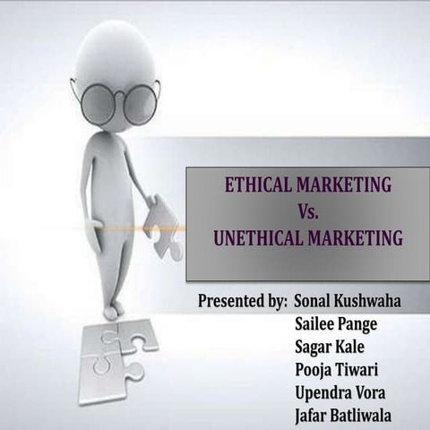 Ethical vs non ethical marketing