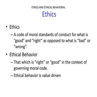 Ethics