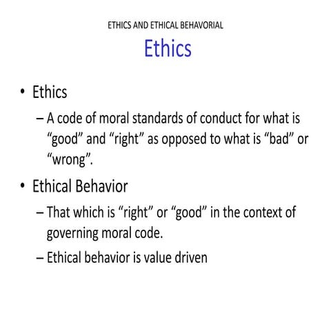 Ethics