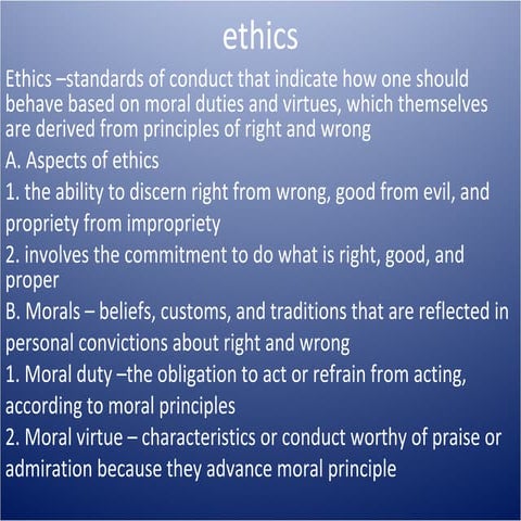 Ethics