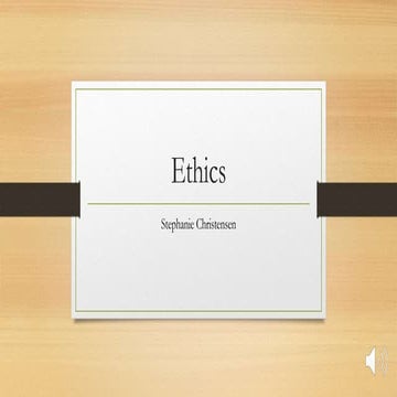 Ethics | PPTX