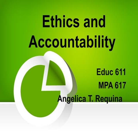 Ethics and Accountability