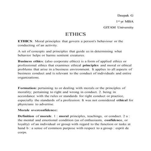 Ethics