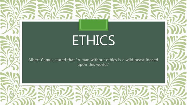 Ethics