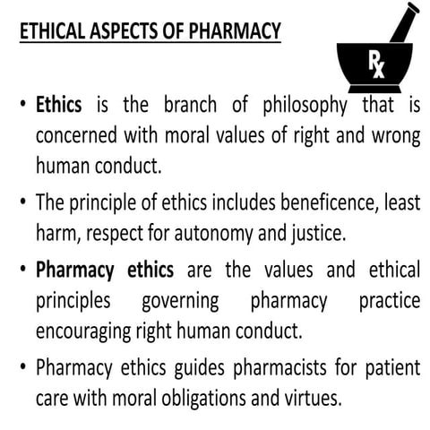 Pharmacy Ethics
