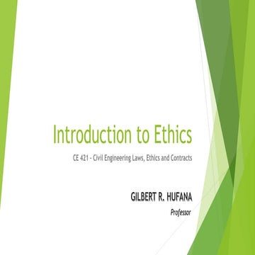 Professional Ethics in Engineering | PPT