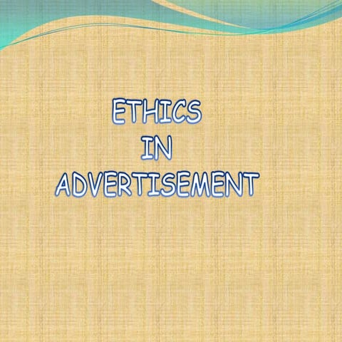 Ethics in-advertisement