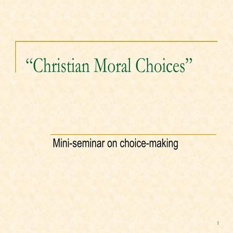 Different Kinds of Conscience | PPTX