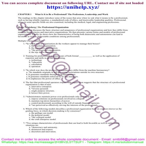 Solutions for Ethics Across the Professions, 2nd Edition - Clancy Martin, Way...