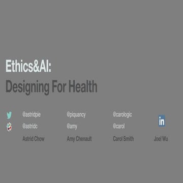Ethics & AI: Designing for Health