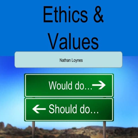 Ethics and values (15 10 15)