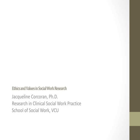 Ethics and values in social work research 11 21-14