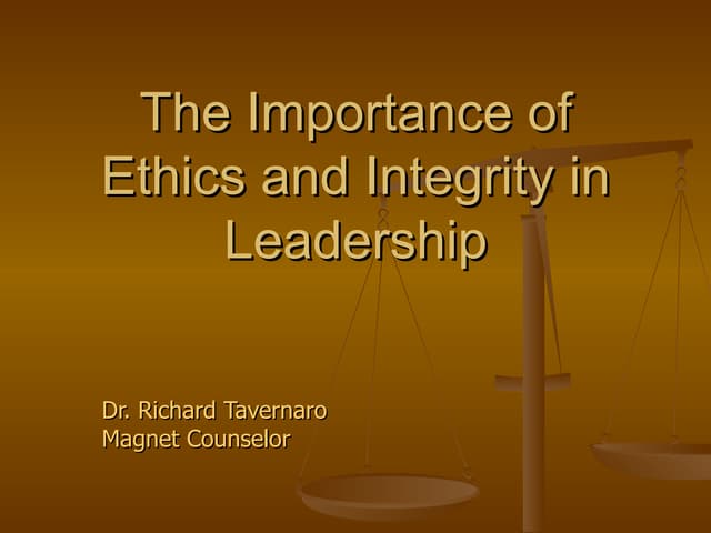 Ethics classroom guidance