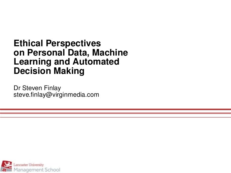 decision making machine learning