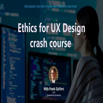 Ethics for ux crash course