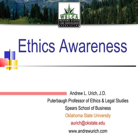 Ethics WSLCA 1.16.13 OKC
