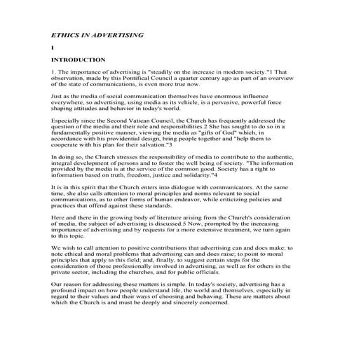 Ethics in advertising