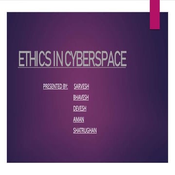 ETHICS IN CYBERSPACE.pptx Digital Empowerment