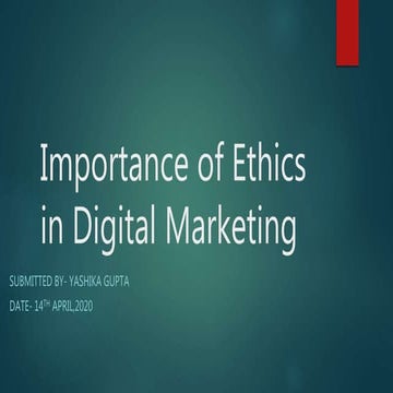 Ethics in digital marketing