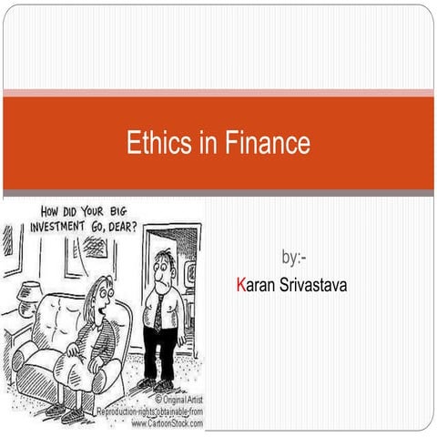 Ethics in finance