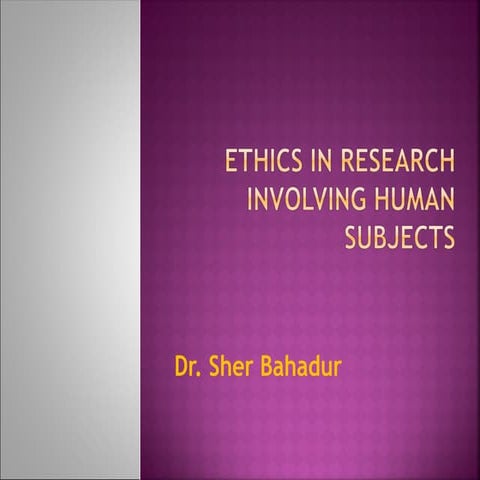 Ethics in health research for public health students