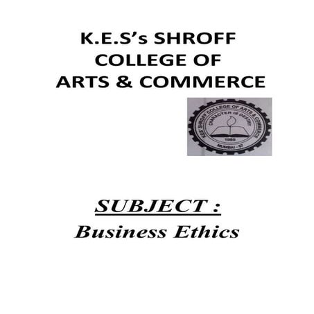 Ethics in insurance hard copy