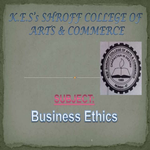 Ethics in insurance ppt | PPTX