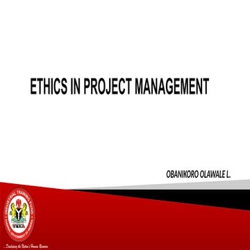 Ethics in Project Management: Principles, Dilemmas, and Benefits for ...