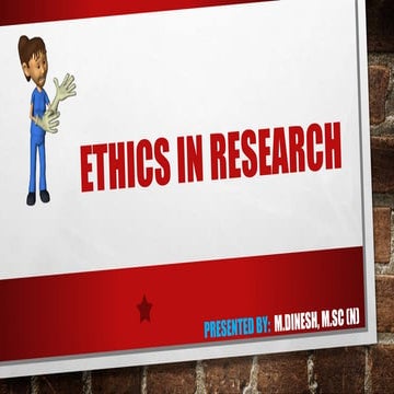 Ethics in research