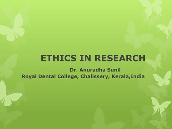 Research ethics | PPT