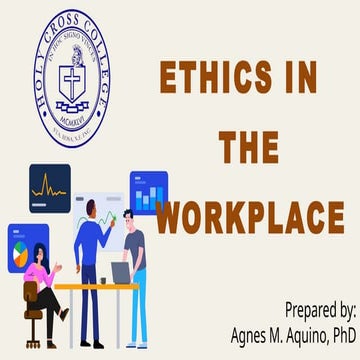 Ethics in the Workplace for different areas