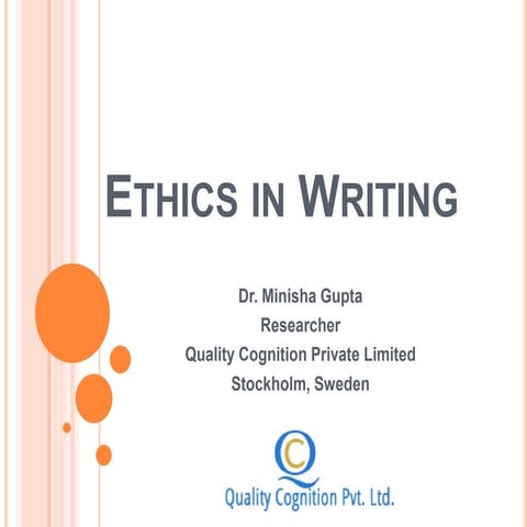 Ethics in writing