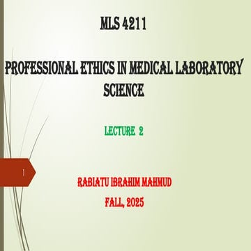 Professional Ethics and Reasoning in Medical Laboratory Science ...
