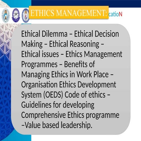 ETHICS MANAGEMENT[1] nfkgrfuwhcksd.k.pptx