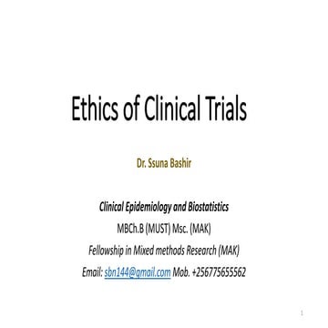 Ethics of clinical trials