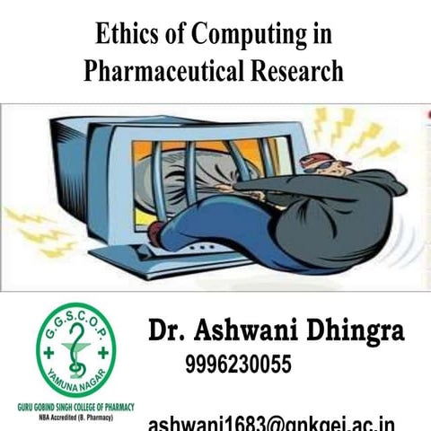 Ethics of Computing in Pharmaceutical Research