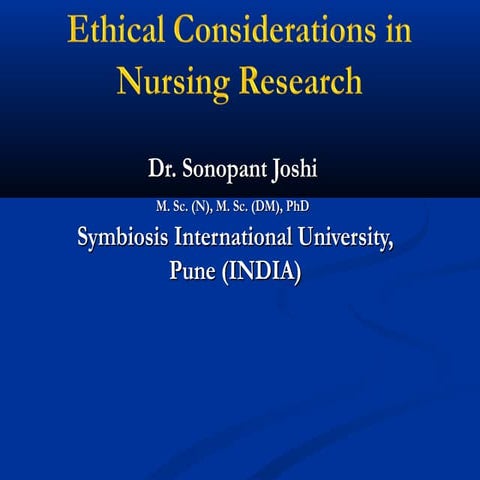 Ethics of nursing research 29.1.19