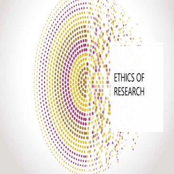 Ethical principles in research | PPT