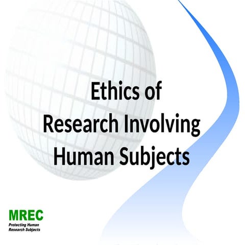 History of human research ethics | PPTX